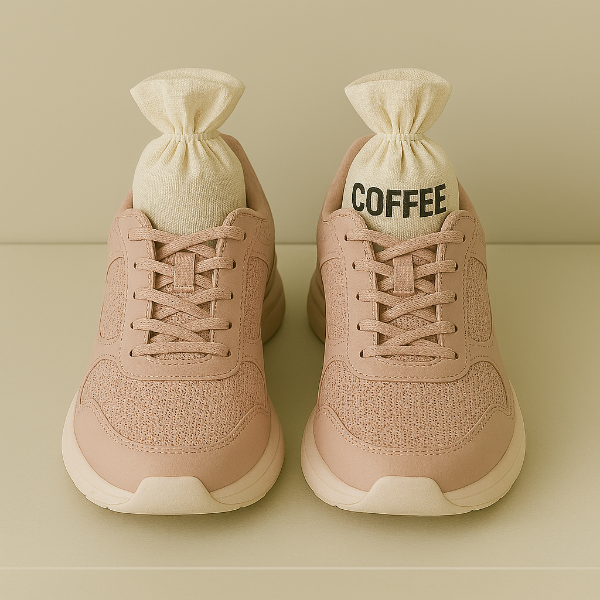 여름 이미지와 신발냄새제거 팁 이미지입니다. 