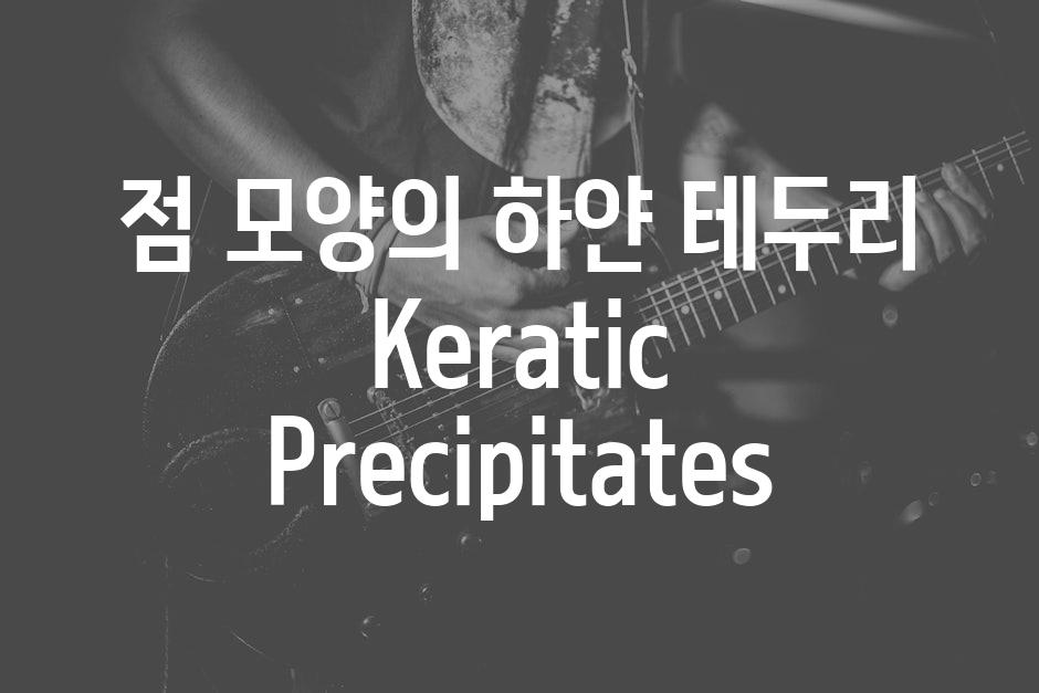 점 모양의 하얀 테두리 Keratic Precipitates