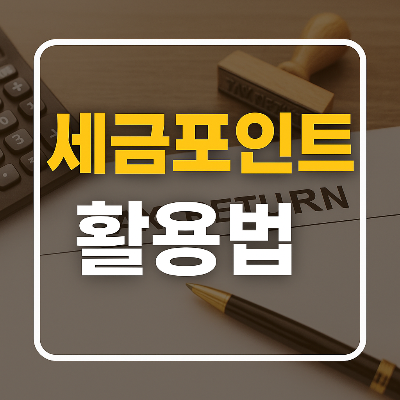 2025 세금포인트 조회 및 활용방법 총정리