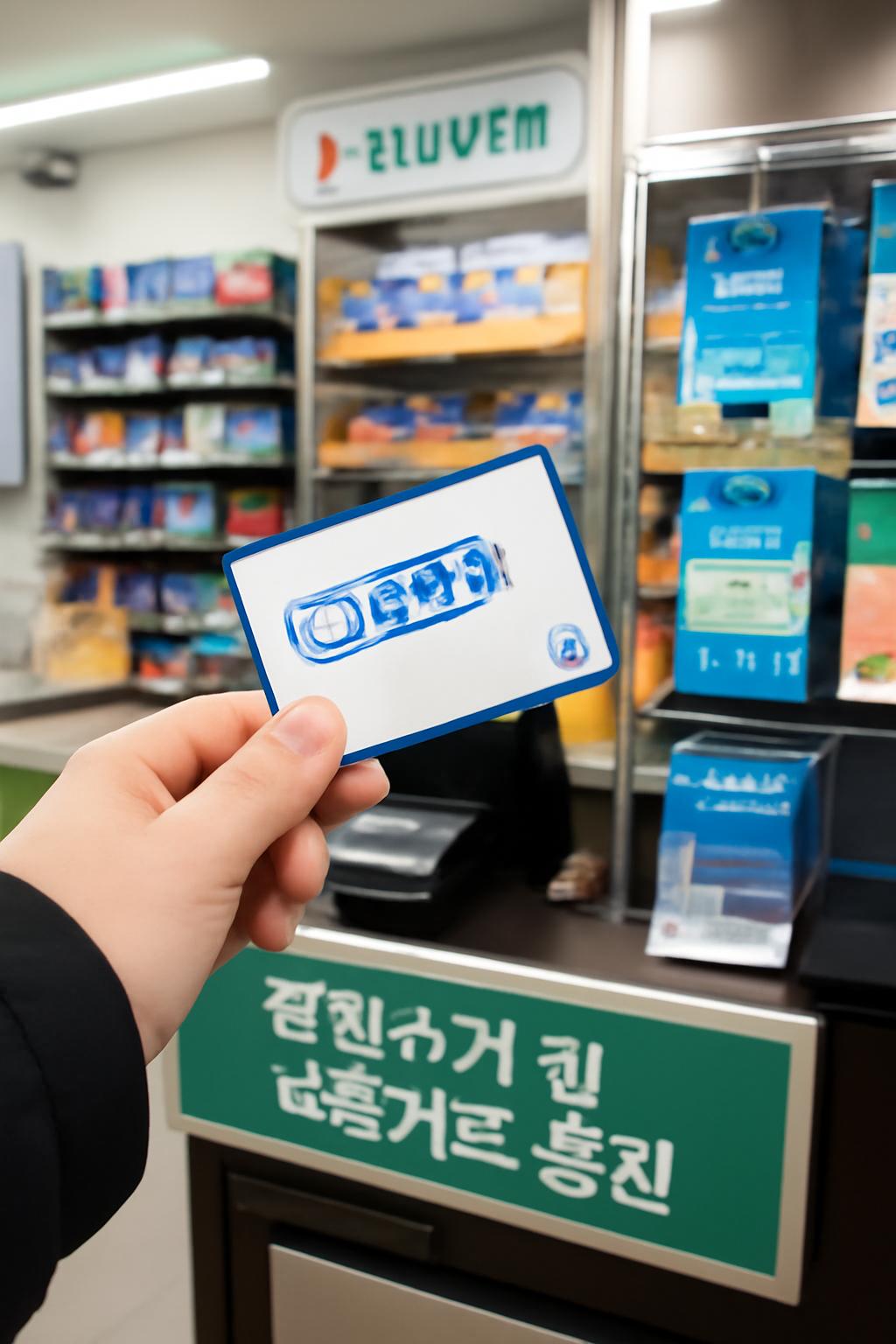 중학생 교통카드 편의점