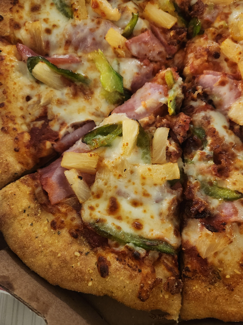 미국 하와이 호놀룰루 와이키키 도미노 피자 하와이안 피자