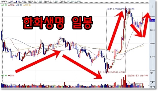 한화생명 일봉
