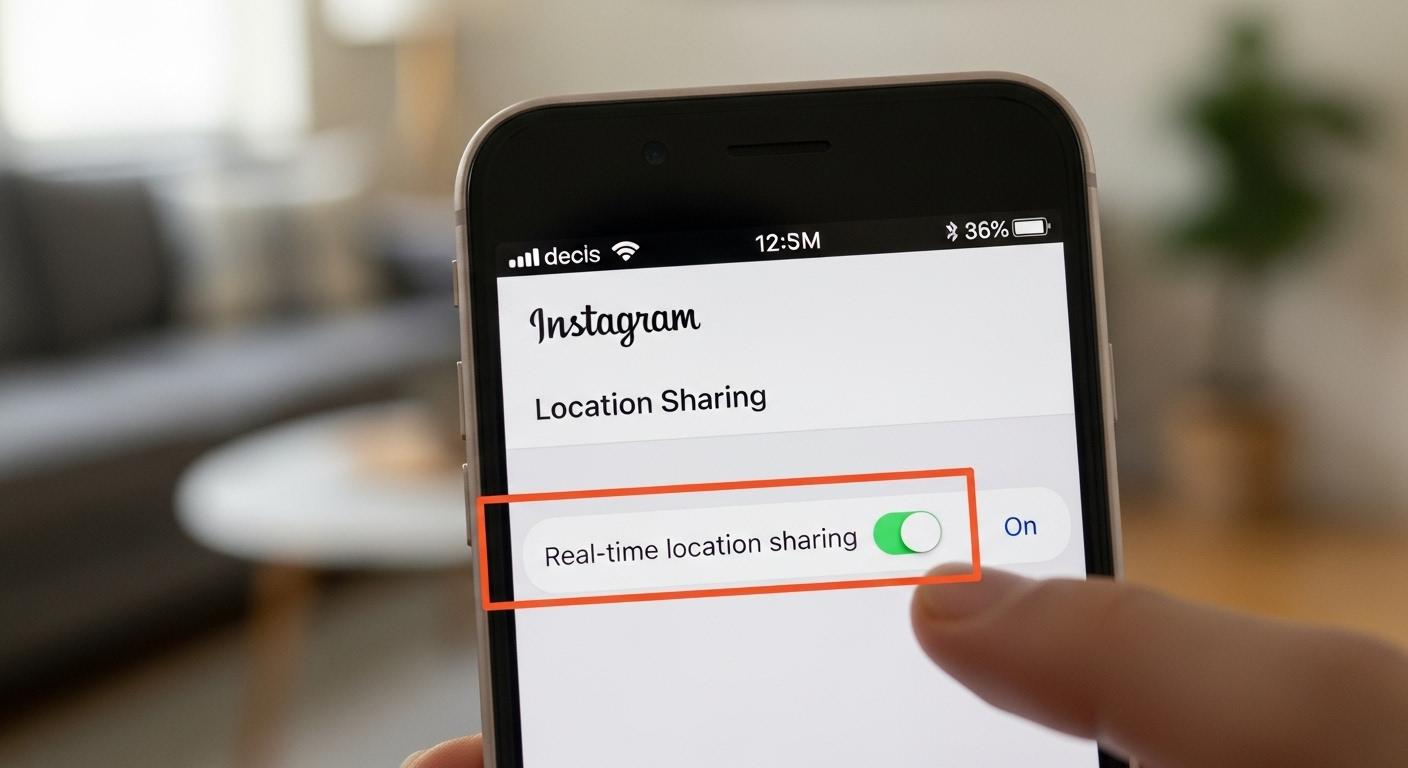 인스타 실시간 위치공유 끄기