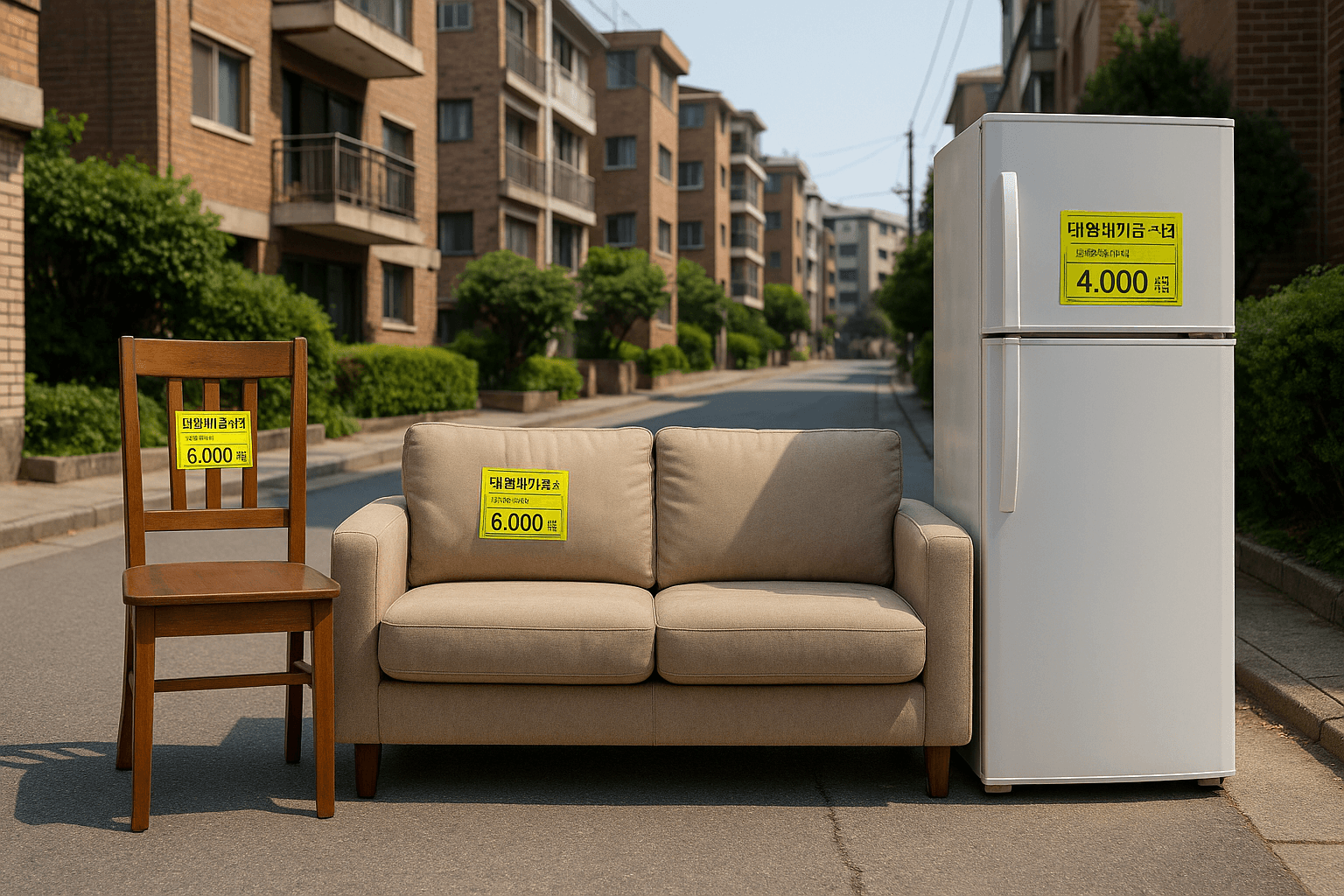 대형페기물 스티커