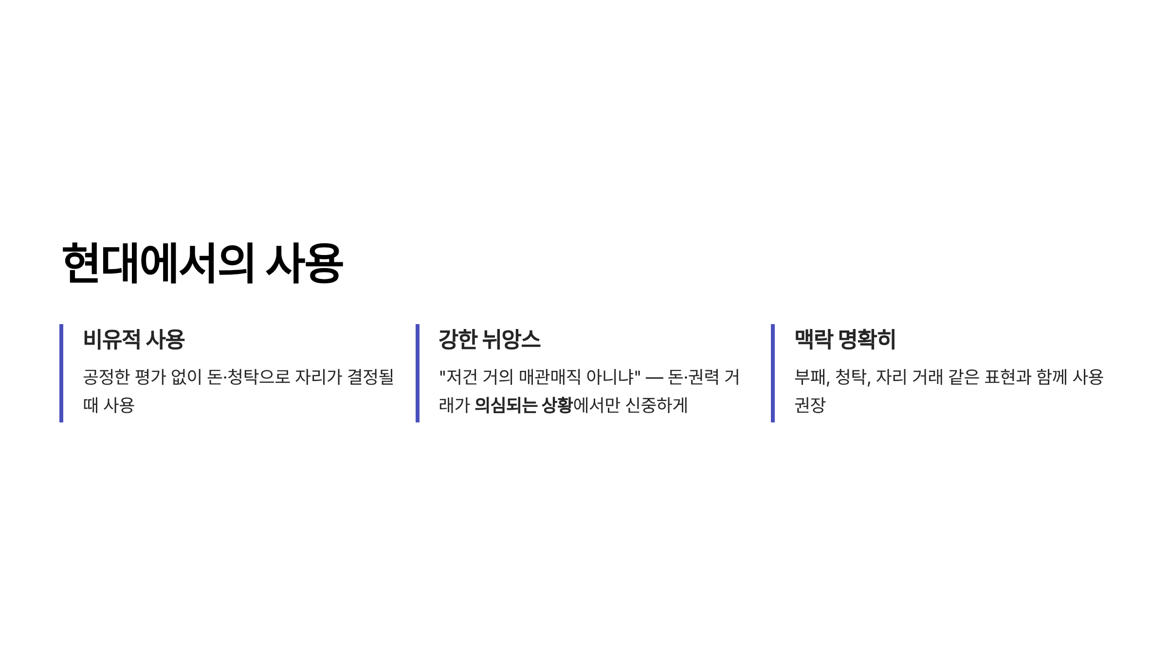 매관매직 뜻