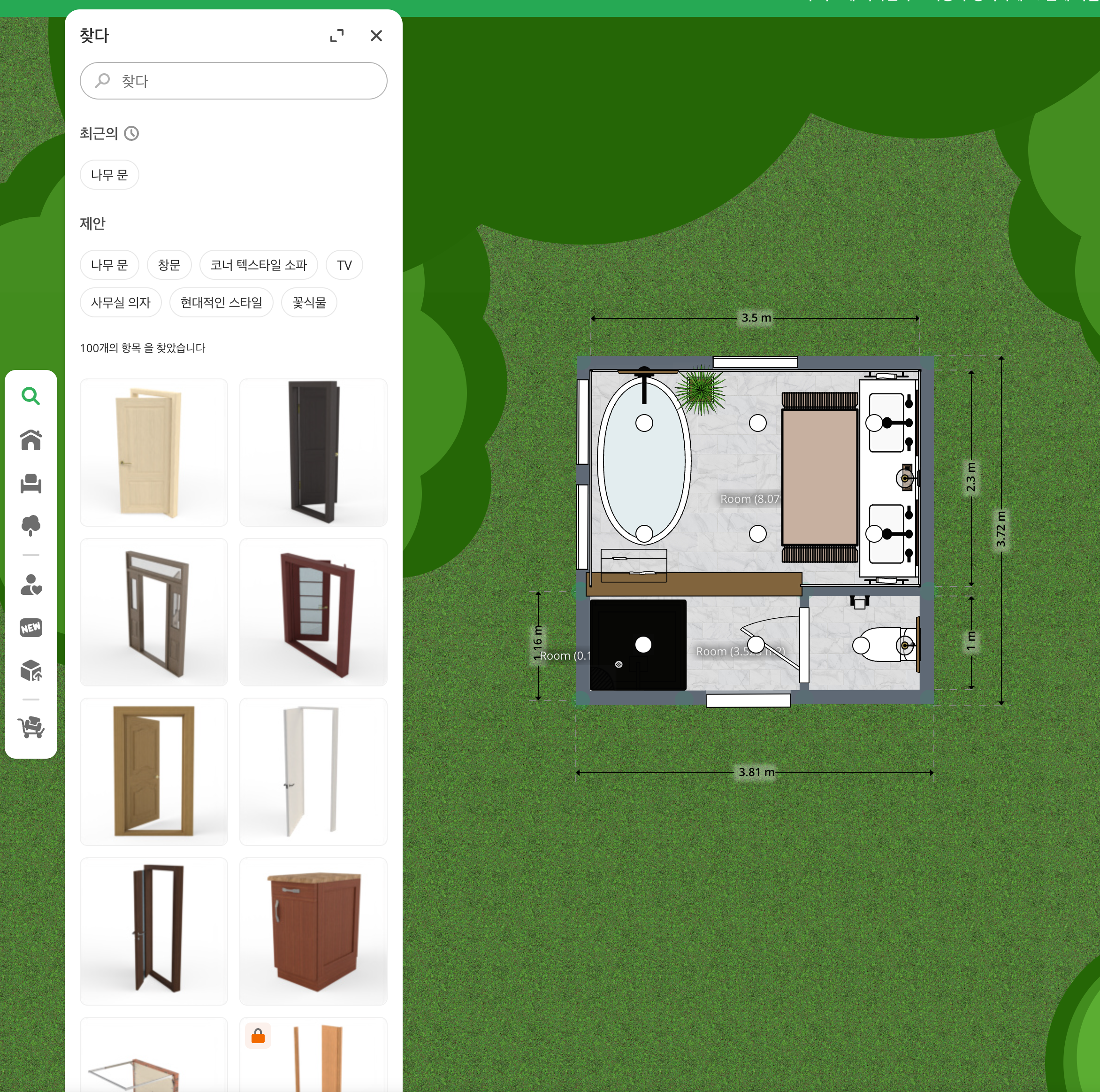 플래너5D 가구 배치 앱 샘플 화면 - 무료 인테리어 시뮬레이션