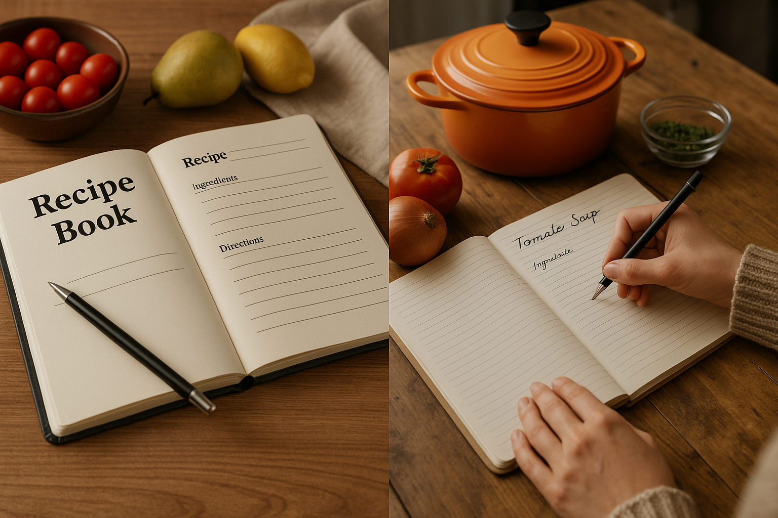 나만의 레시피 북 만들기