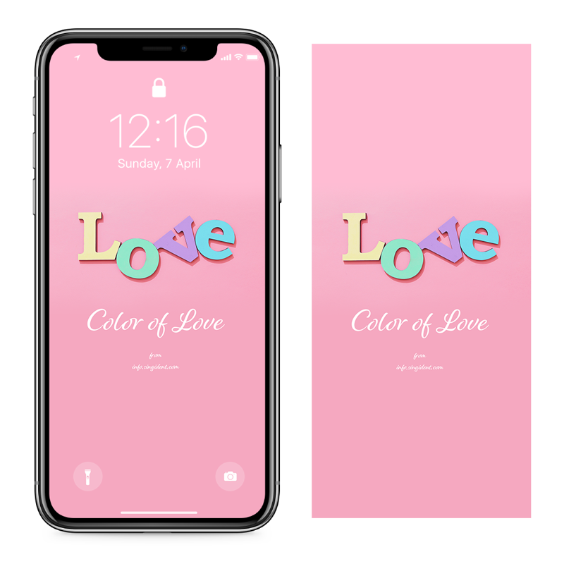 03 LOVE 파스텔 C - Color of Love 컬러배경화면