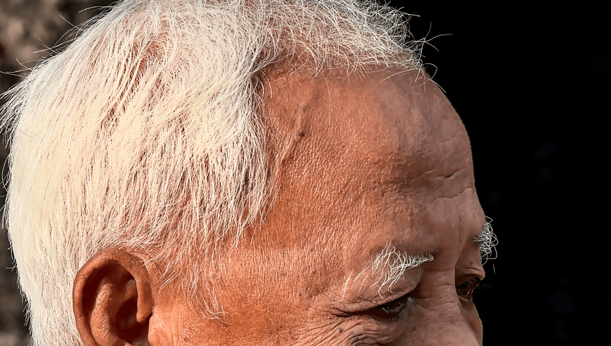 흰머리 중년 남성 사진 - 3