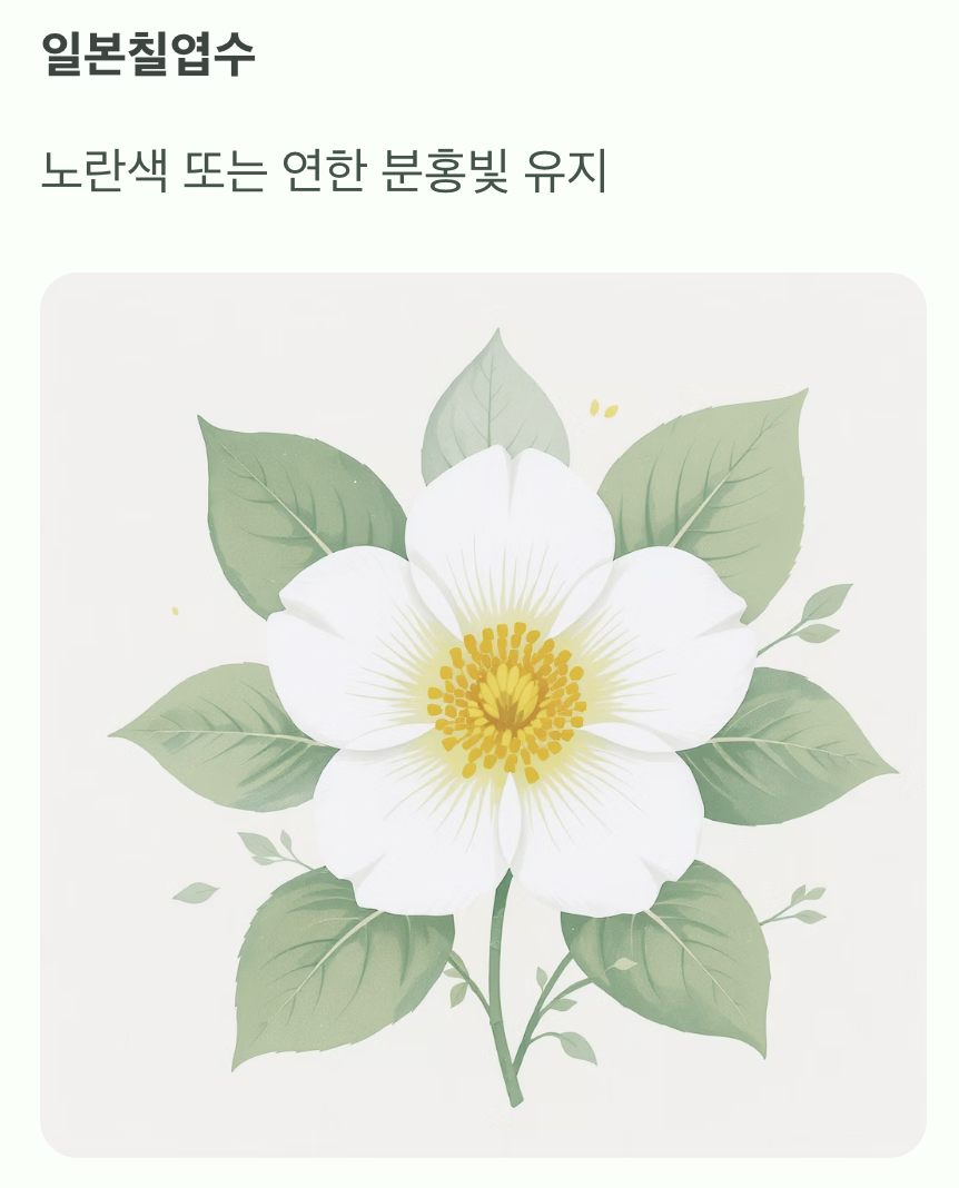 첫 번째, 꽃의 중심을 주목하세요