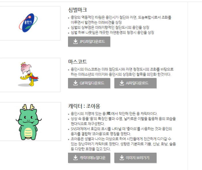 용인시 상징