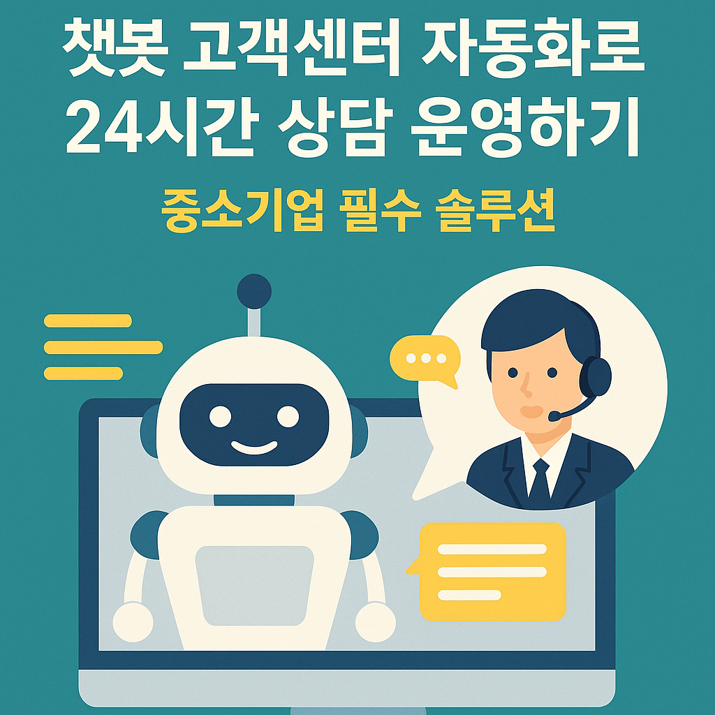 챗봇 고객센터 자동화로 24시간 상담