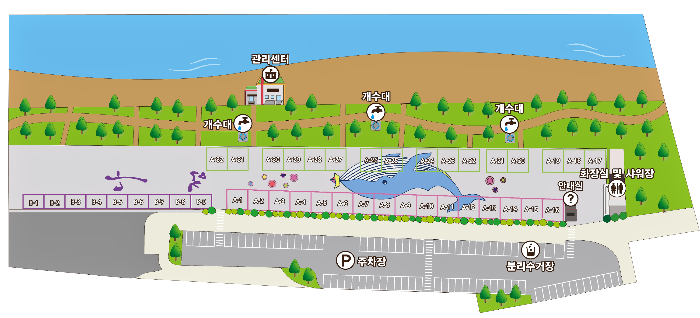 오토캠핑장배치도
