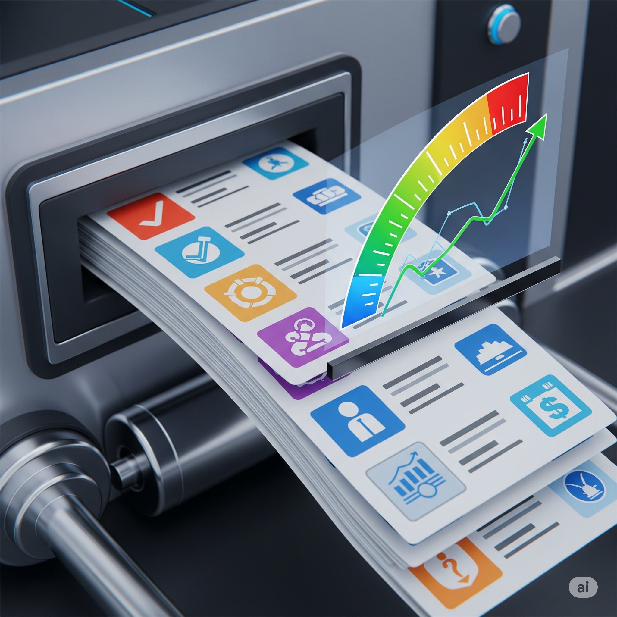 신용점수 관리의 핵심 요소인 연체 방지, 적정 카드 사용, 주거래 은행 이용 아이콘