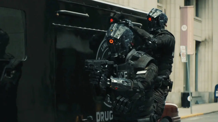 특수능력자들을잡으러오는경찰들