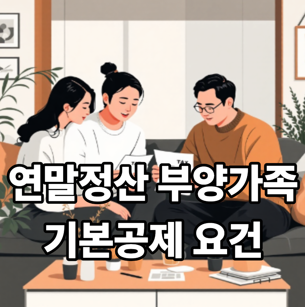 연말정산 부양가족 기본공제 요건