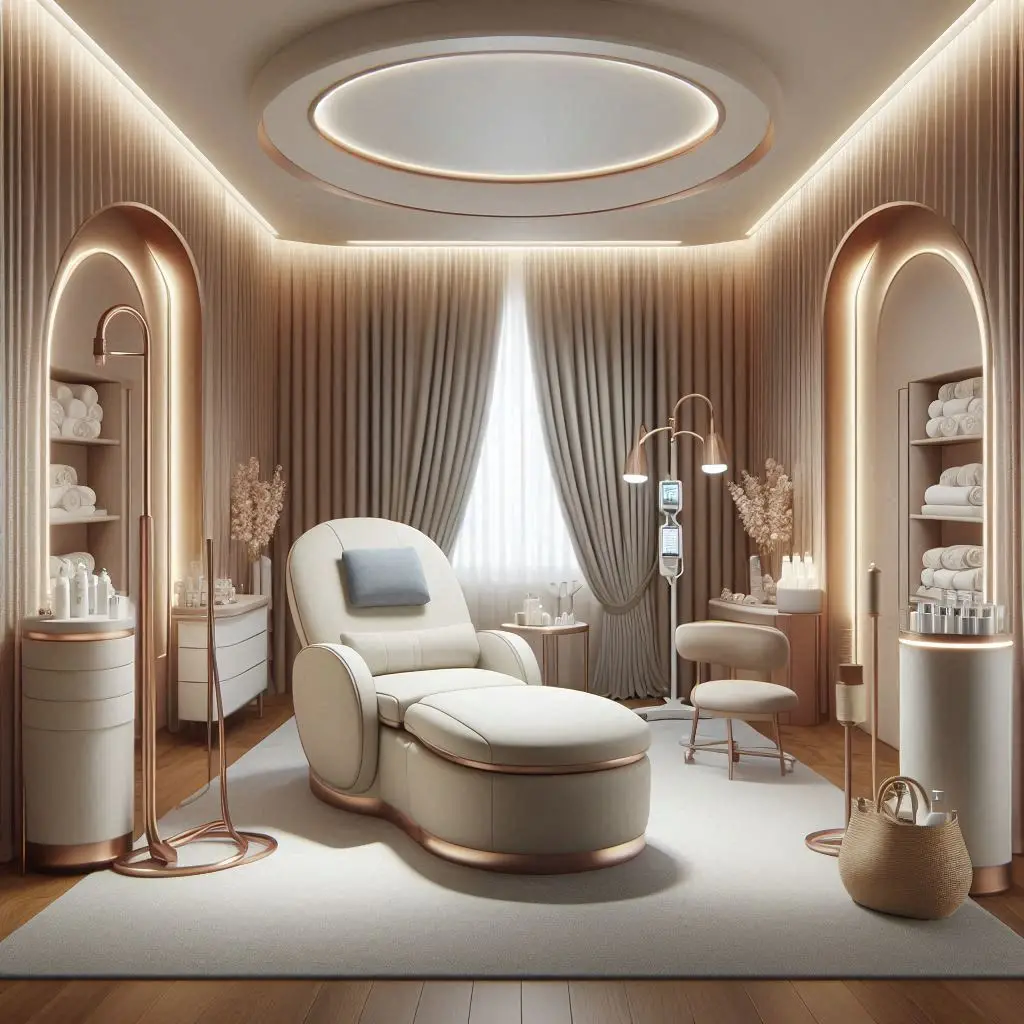 피부,체형관리 샵 배경