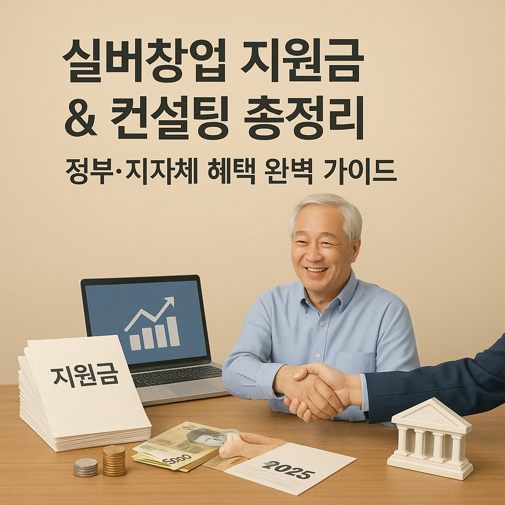 실버창업 지원금 & 컨설팅 총정리