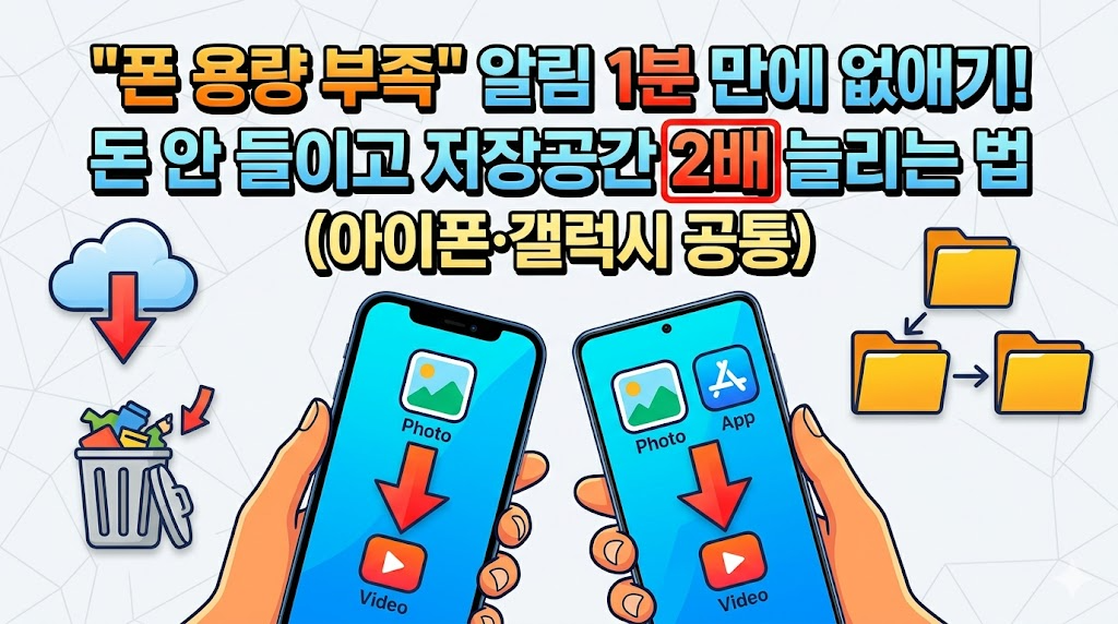 돈안들이고 폰 저장공간 늘리는 방법