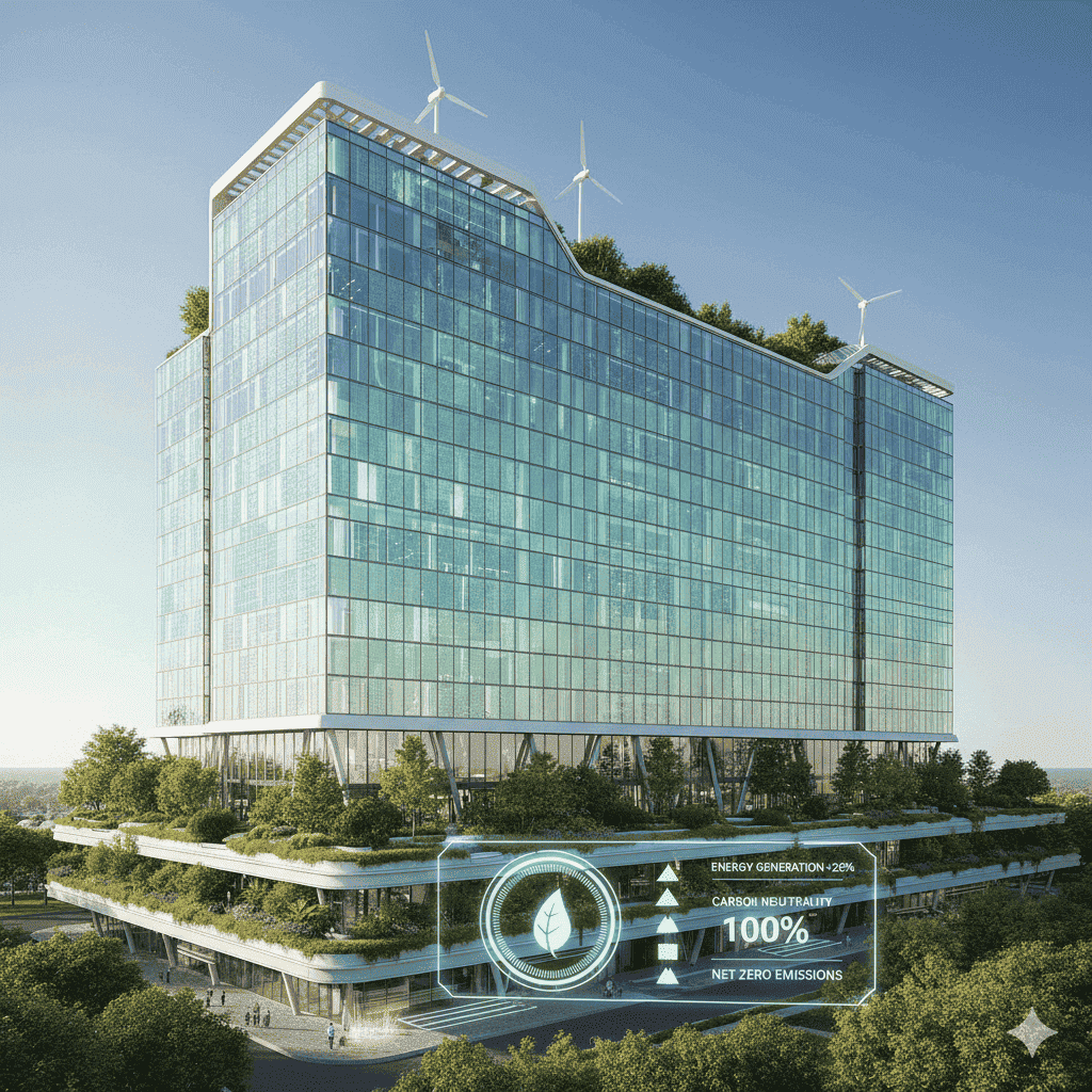 에너지 플러스 기술 접목 탄소 중립 빌딩