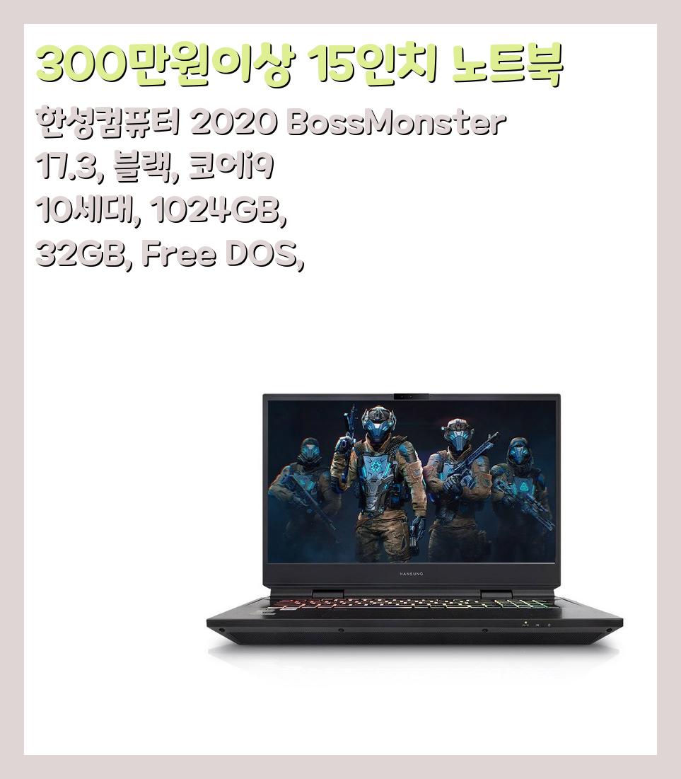 300만원이상 15인치 노트북