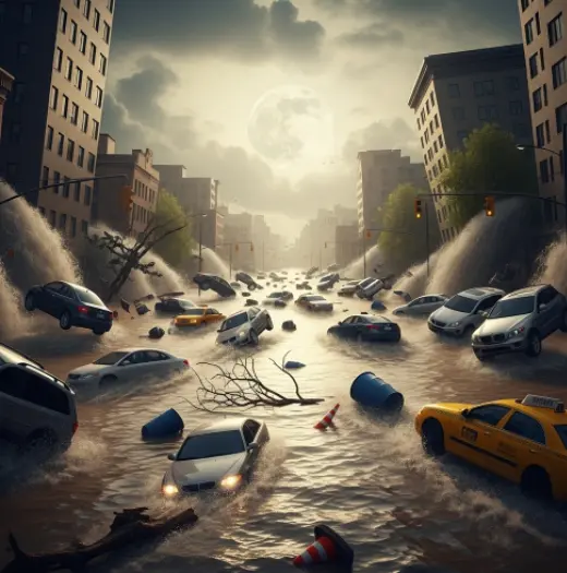 홍수가-나서-차들이-떠내려가는-꿈해몽-2