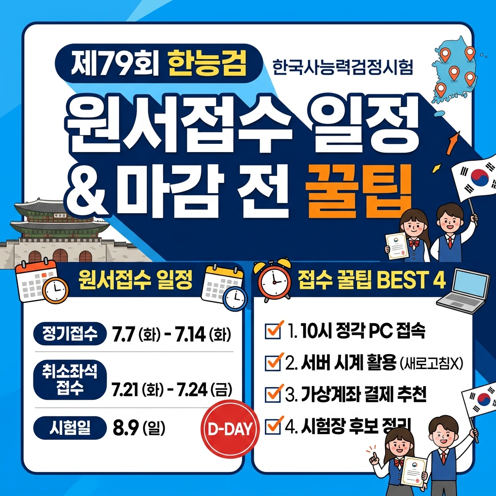 한국사능력검정시험 79회 접수하러 가기