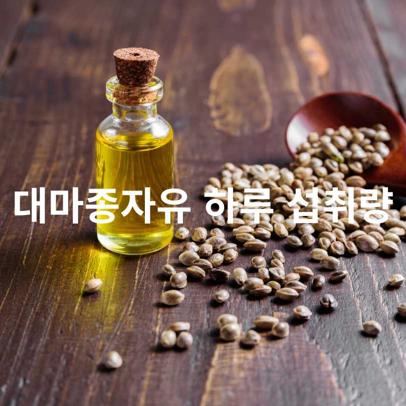 대마종자유 먹는 법과 효능, 부작용