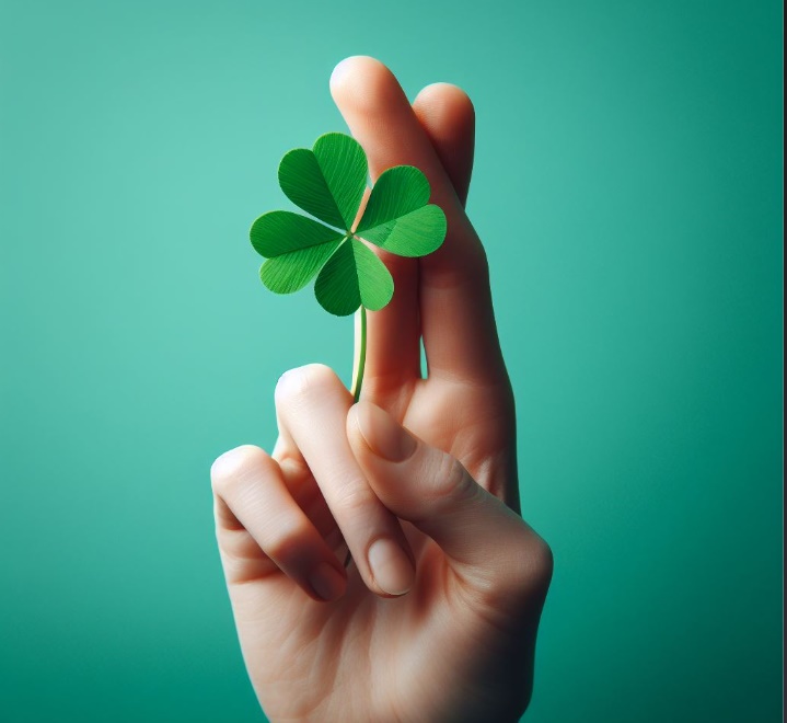 crossed finger(made by Bing)