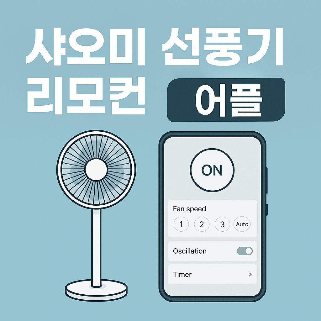 샤오미 선풍기 리모컨 어플