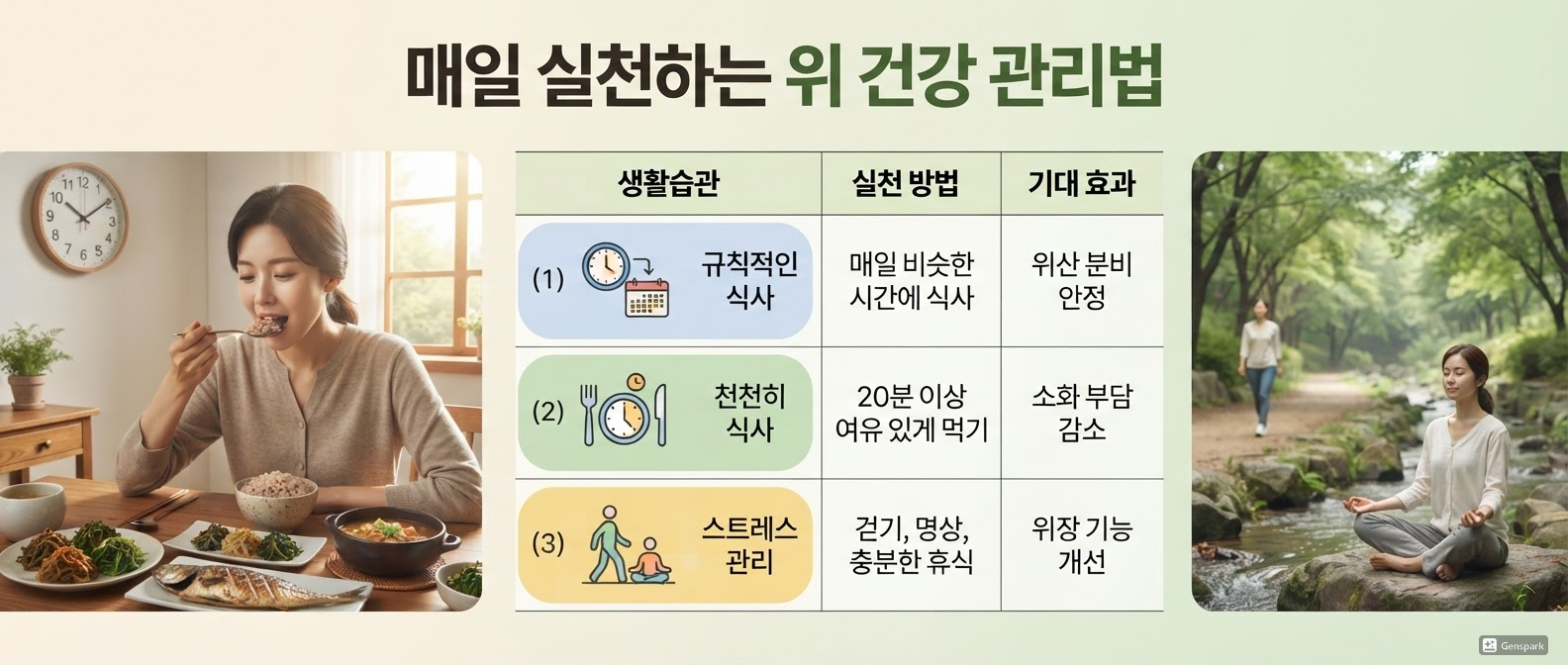 매일 실천하는 위 건강 관리법