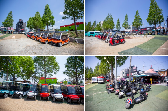 전동바이크들 사진