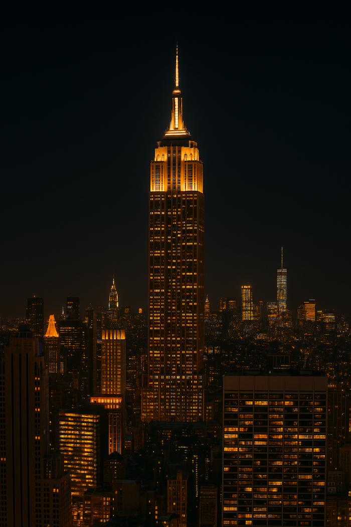 미국 뉴욕 엠파이어 스테이트 빌딩 야경