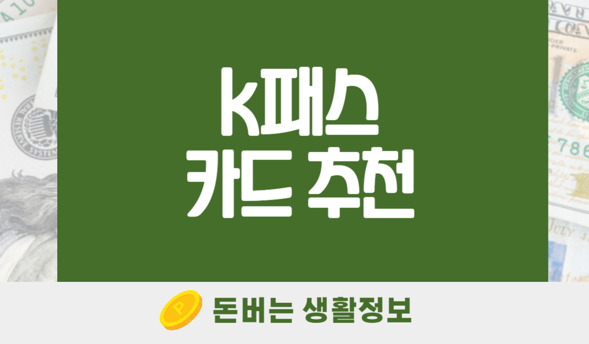 k패스 카드 추천