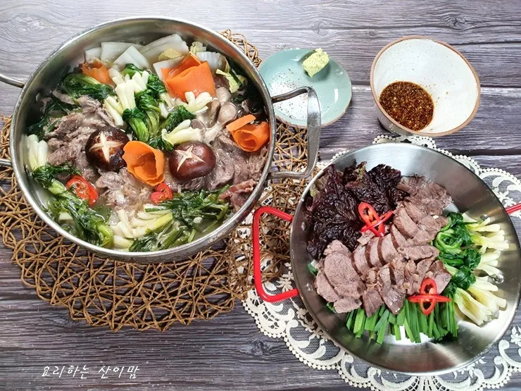 아롱사태 수육 전골 소스 맛있는 소고기 아롱사태 수육 삶는법 완벽 레시피_8