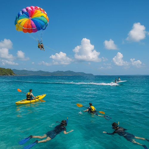 오키나와의 해변과 해양 스포츠