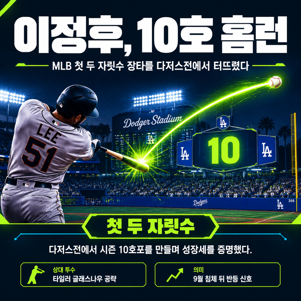 이정후, 10호 홈런