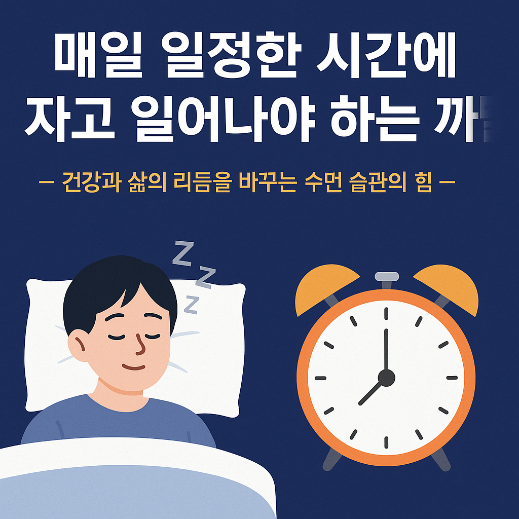 매일 일정한 시간에 자고 일어나야 하는 까닭