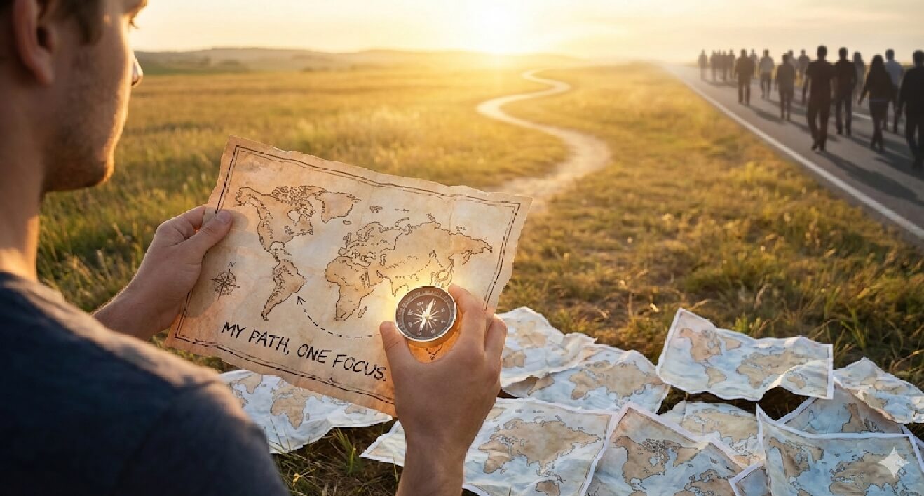 경제적 자유, 남 따라 하다가 지쳐가고 있진 않나요?(남의 지도, 멀티, 부자, 기준)