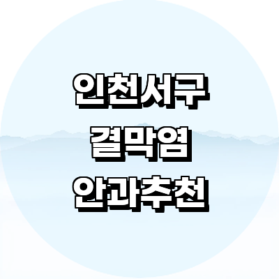 인천 서구 안과