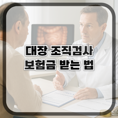 대장 조직검사 후 보험금 받는 법 총정리