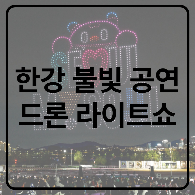 2025 한강 불빛 공연 드론 라이트쇼