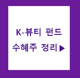 K-뷰티펀드 수혜주 정리