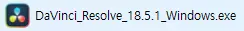 다빈치 리졸브 설치 파일