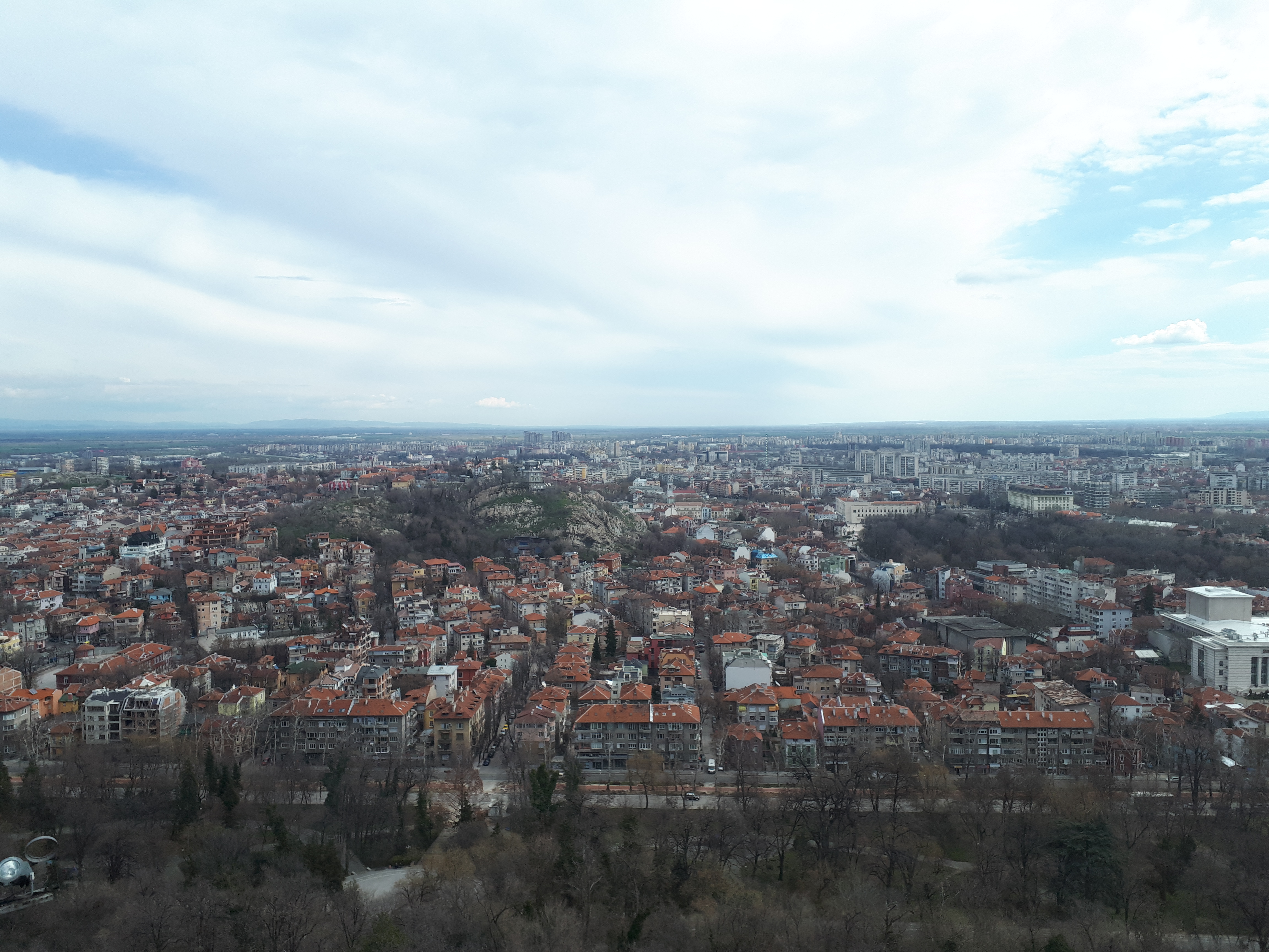 불가리아 플로브디프 언덕에서 바라본 플로브디프 시내