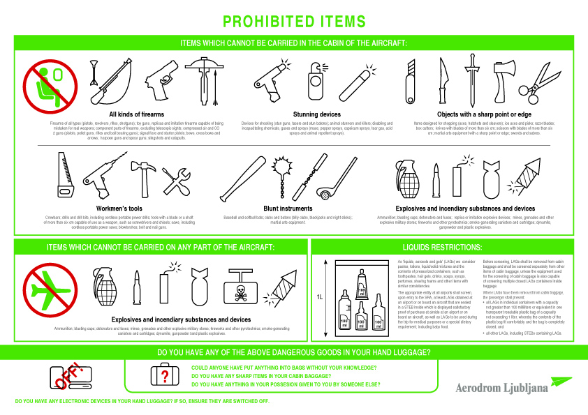 비행기 기내 반입 금지 품목 총정리 &ndash; 놓치지 말아야 할 안전 규정 관련 사진