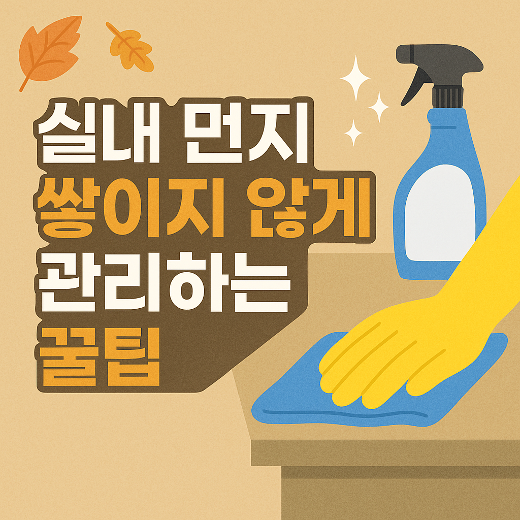 실내 먼지 쌓이지 않게 관리하는 꿀팁