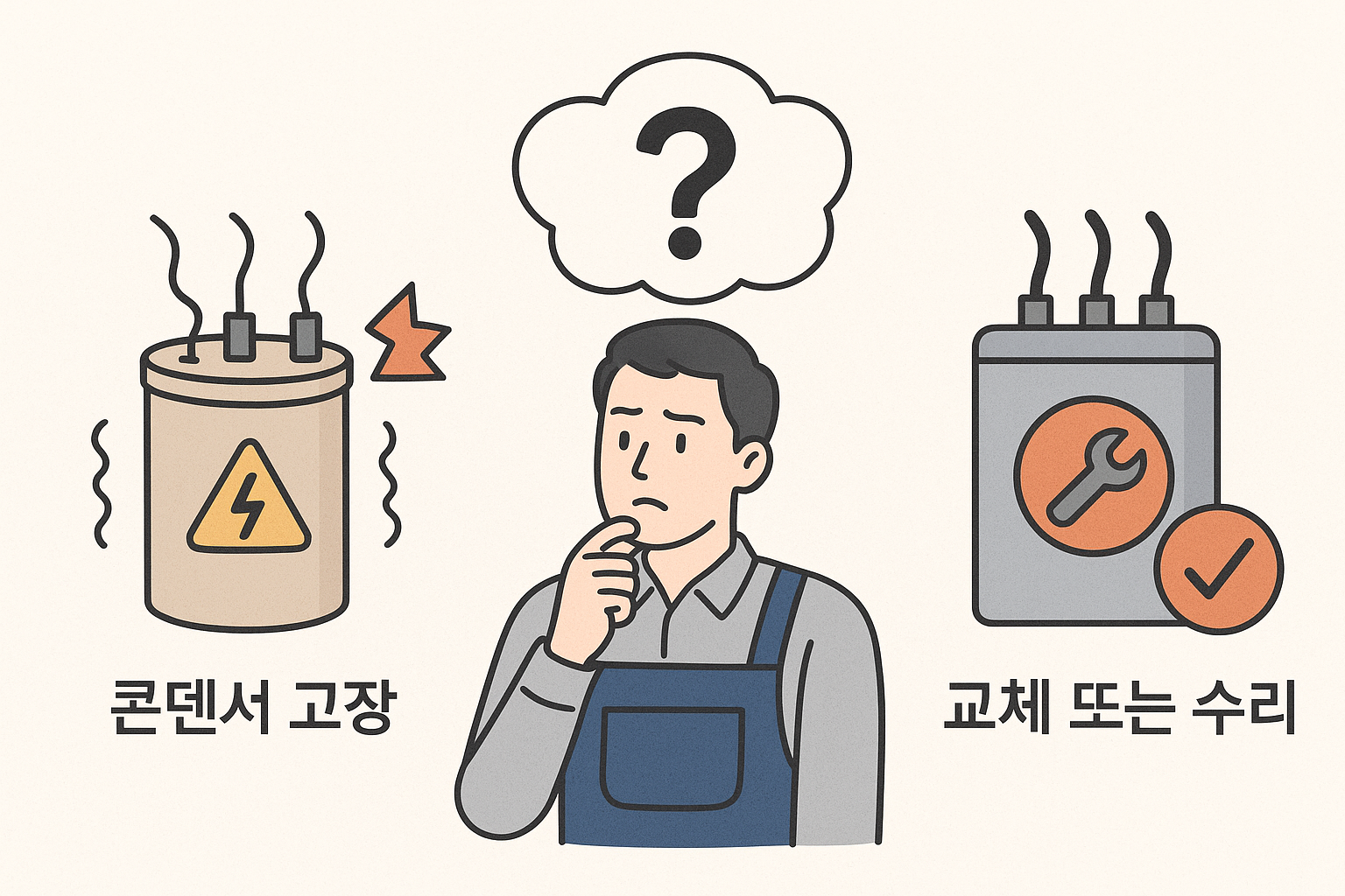 콘덴서 고장 시 나타나는 증상과 대처 방법