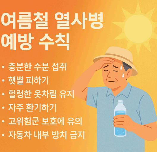 열사병 증상과 응급대처법 관련 사진