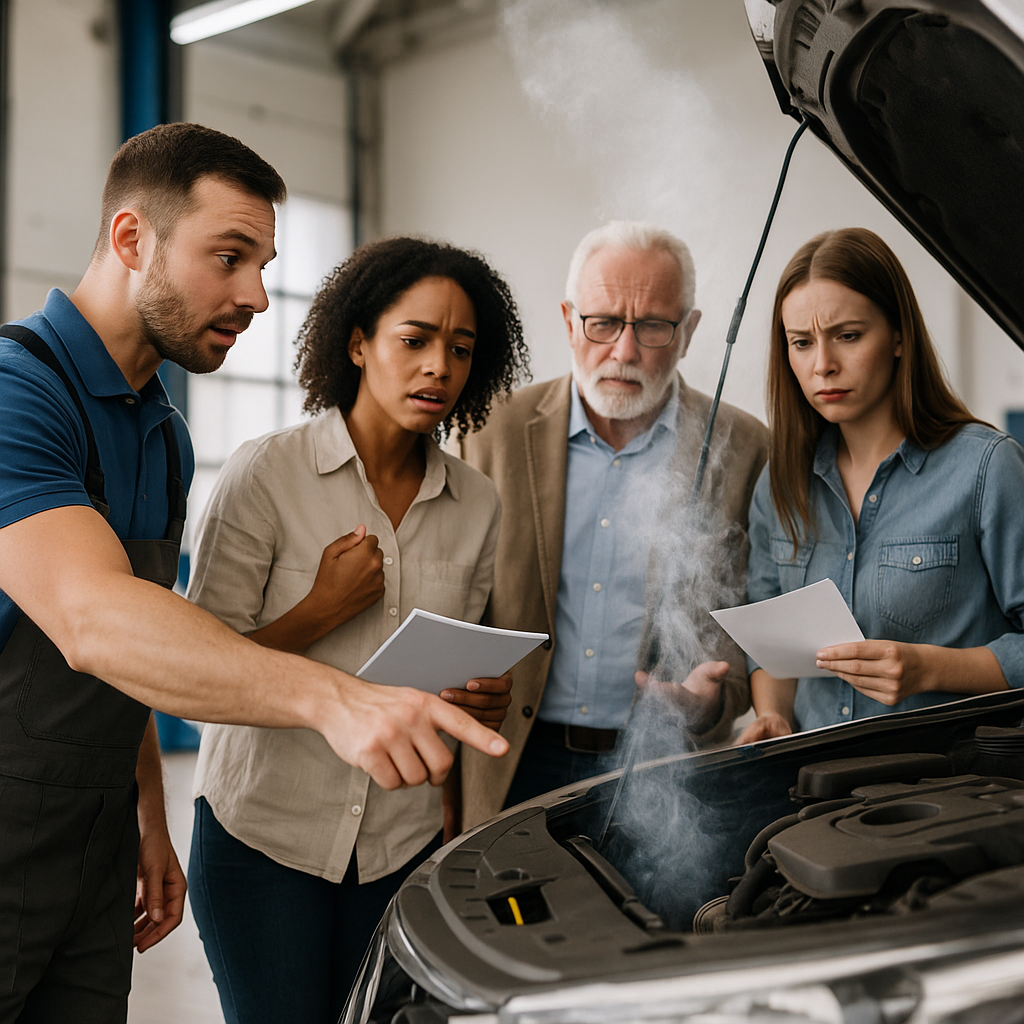 주차 후 연기나 탄 냄새가 나는 경우, 점검 포인트는?